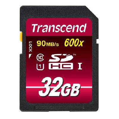 Transcend 32GB SDHC (Class 10) UHS-I 600x (Ultimate) MLC paměťová karta TS32GSDHC10U1