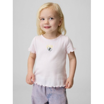 GAP Бебешка ръбеста тениска с лого GAP GAP | Rozov | Момчешки | 12-18 месеца