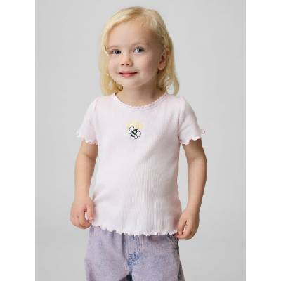 GAP Бебешка ръбеста тениска с лого GAP GAP | Rozov | Момчешки | 12-18 месеца