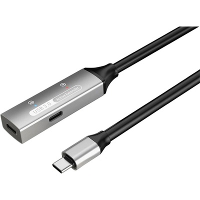 PremiumCord Активен кабел USB-C 3.2 Gen1, удължител, повторител, C - C, M/F, 5 м, черен KU31REP5AL (KU31REP5AL)