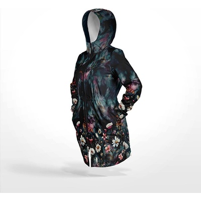 Takoy Panel se střihem 34 dámská softshell bunda akvarel kopretiny Diana-NS-26179