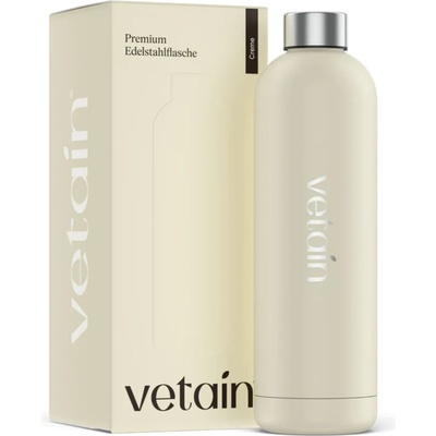 Vetain Термо бутилка от неръждаема стомана - 1000 ml - кремаво/бежово