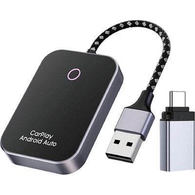WG - Adaptér pro bezdrátové Apple CarPlay nebo Android Auto, černá - 12886 – Sleviste.cz