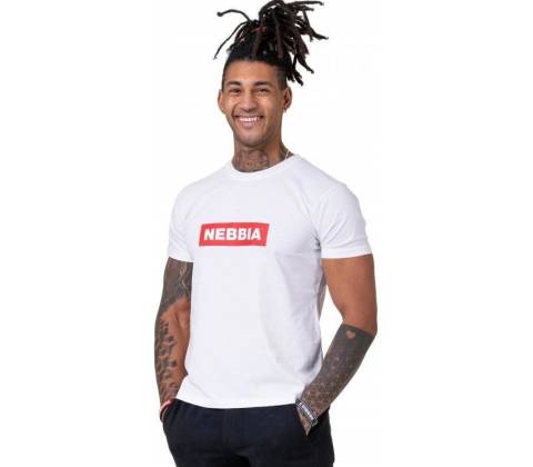 Nebbia tričko pánske Basic 593 white