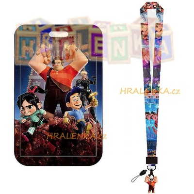Šňůrka na krk s cedulkou Wreck-It Ralph Raubíř Ralf