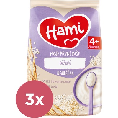 Hami Moja prvá kaša nemliečna ryžová 3 x 170 g