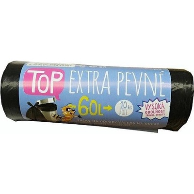Vipor Sáčky TOP extra pevné 60L 25µm 10ks černé