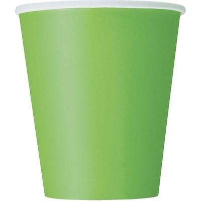 Unique Kelímky papierové limetkovo zelené 266 ml