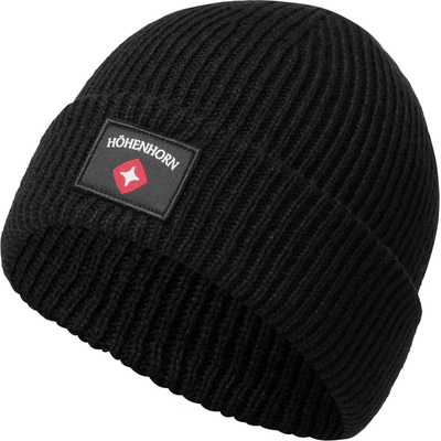 Höhenhorn pletená zimní čepice Ronce Černá