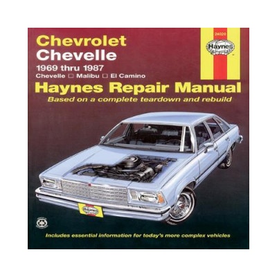 Chevrolet Chevelle V8 and V6 1969-87 Chevelle, Malibu, El Camino Owner's Workshop Manual (J H Haynes)(Brožovaná)