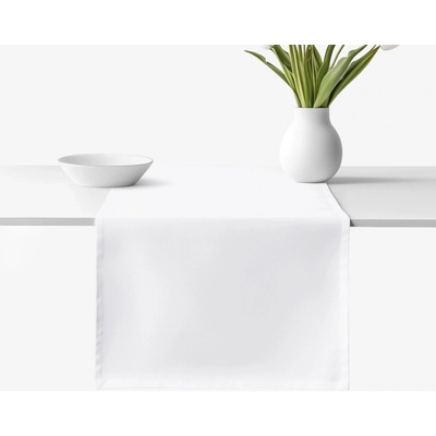 Goldea běhoun 100% bavlněné plátno bílý 50x140 cm