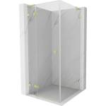 Mexen Lunar L душ кабина с врата отляво 90 x 90 см, прозрачна, златиста четка - 834L-090-090-55-00-L (834L-090-090-55-00-L)