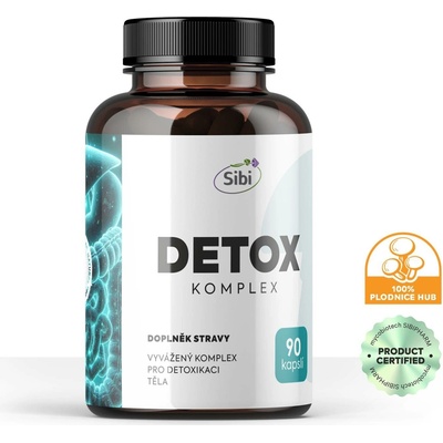 Sibi Detox komplex houbový extrakt 480 mg 90 kapslí