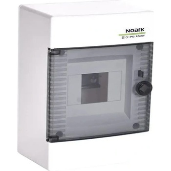 NOARK Electric ТАБЛО АПАРТАМЕНТНО 4 ПРЕДПАЗИТЕЛЯ ОТКР. МОНТАЖ ПРОЗРАЧНА ВРАТА 1 РЕД noark (110815)