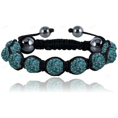 Naky shamballa náramek Zirkon Blue N1159