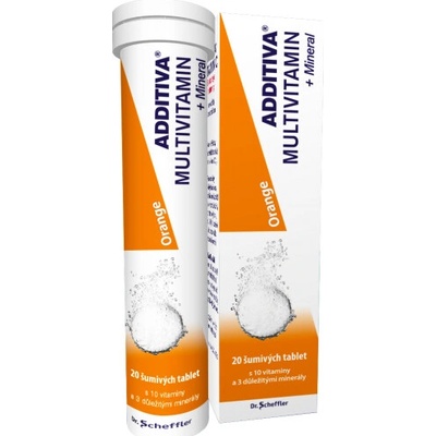 Additiva Multivitamín + Minerál, Pomaranč šumivé tablety 20 ks