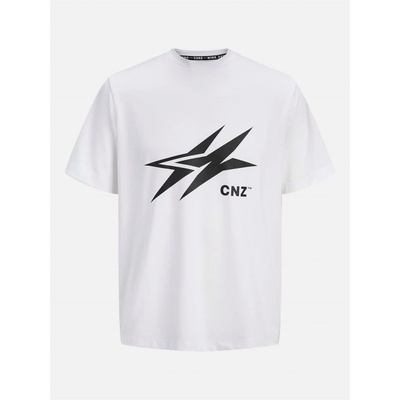 Jack and Jones Тениска Jack and Jones Men's Logo Oversized T-Shirt - Bright White