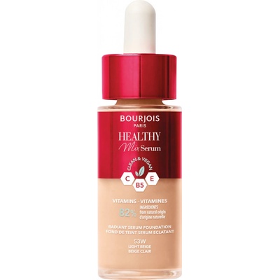 Bourjois Healthy Mix ľahký make-up pre prirodzený vzhľad 53W Light Beige 30 ml