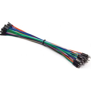 LaskaKit Dupont 26AWG propojovací kabely M-F samec-samice,20cm 50ks