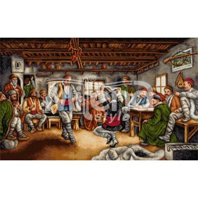 Milena Style Ръченица - гоблен със схема конци Ariadna 1: 1