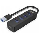 Unitek USB-A Hub, 4 USB 3.0 ports, active, 10 W