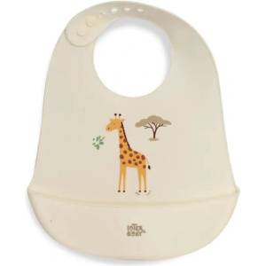 Interbaby Силиконов лигавник Interbaby - Jirafa Savanna, бежов (BABE007-05) - baby