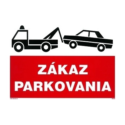Samolepka Zákaz parkovania 210x297mm