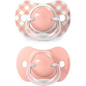 Suavinex Wild & Free Anatomical Silicone 0-6m биберон Pink 2 бр