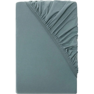 Livarno Žerzejové napínací prostěradlo tmavě zelené 90-100x200