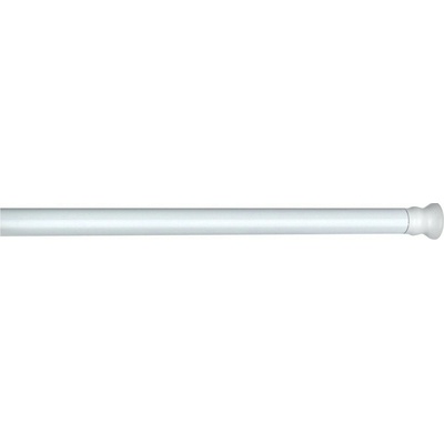 Biela teleskopická tyč na sprchový záves Wenko Shower Curtain Rod