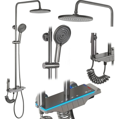 Rea Комплект за душ REA Savio Led Titanium (REA-P8412)