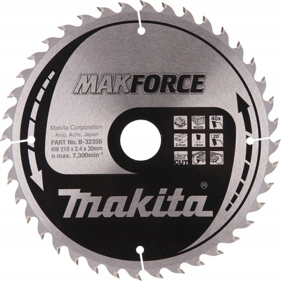 Makita Pilový kotouč Makforce 210x30 40 zubů B-32356