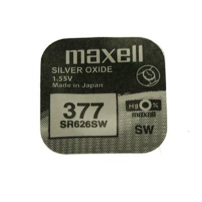 БУТОННА БАТЕРИЯ СРЕБЪРНА maxell sr-626 sw /ag4/377/ 1.55v (ml-bs-sr)