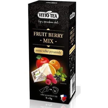 Vitto Tea Fruit Berry ovocný čaj pyramidové sáčky 48 g