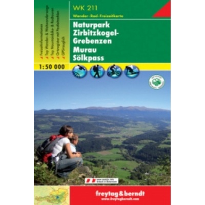 Turistická mapa F&B 211: Murau Scheifling Grebe