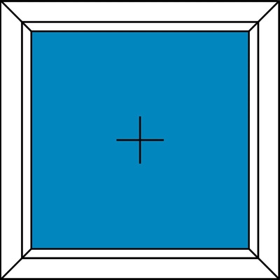 Aluplast Plastové okno 110x60 Jednodílné Fix v Rámu Ideal 4000 Antracit