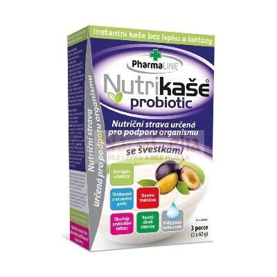 PharmaLINE Nutrikaša probiotic slivková 3 x 60 g