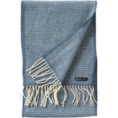 Vlněná merino šála Hugo Scarf dusty blue Klippan Švédsko modrá