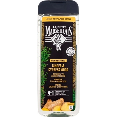Le Petit Marseillais Ginger & Cypress Wood sprchový gel 400 ml