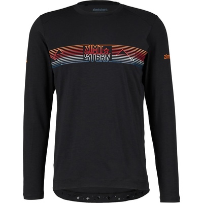 Zimtstern Мъжка фланелка с дълъг ръкав за колоездене Zimtstern Trailflowz Shirt L/S Longsleeve - Pirate Black (216-2543-0211)