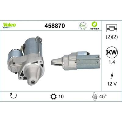 VALEO Startér VALEO RE-GEN REMANUFACTURED VA 458870