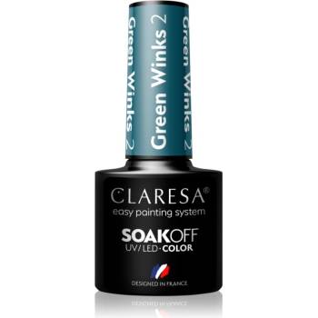 Claresa SoakOff UV/LED Color Green Winks гел лак за нокти цвят 2 5 гр