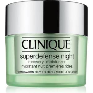 Clinique Superdefense Night Recovery Moisturizer хидратиращ нощен крем против бръчки за смесена и мазна кожа 50ml