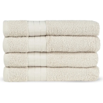 Good Morning Бежови памучни кърпи в комплект от 4 бр. от тери 50x100 cm - Good Morning (1000.87.92)