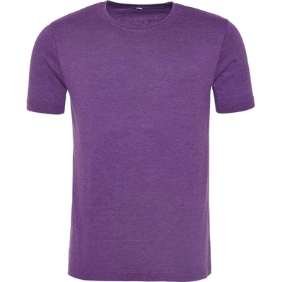 Unisex tričko Washed opraná purpurová