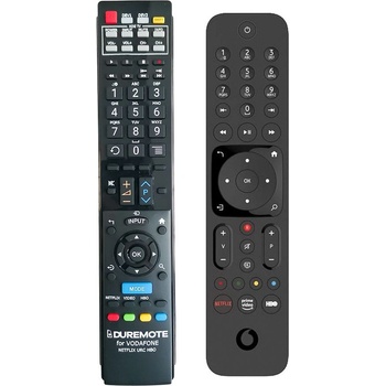 GENERAL VODAFONE IR NETFLIX URC HBO, GigaTV CableBox 2 + управление на телевизор (мини телевизор) - дистанционно управление дубликат (IR NETFLIX URC HBO, GigaTV CableBox 2 + управление на телевизор (мини телевизор))