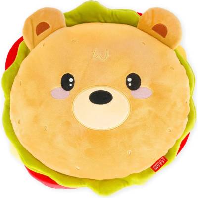 Vankúšik Legami Super Soft! Pillow Teddy Bear Hamburger uni 36x37x16