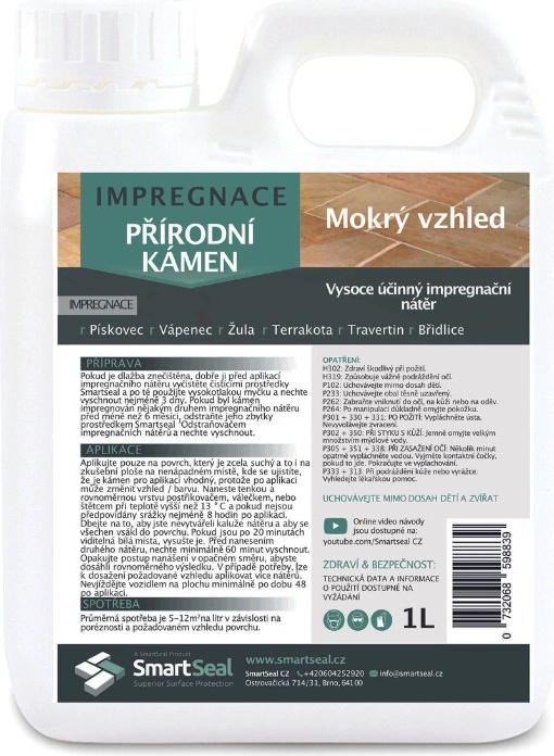 Impregnace Na Přírodní Kámen - Mokrý Vzhled, 1l Od 998 Kč - Heureka.cz