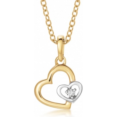 Sofia diamonds zlatý přívěsek GEMPD28898-15