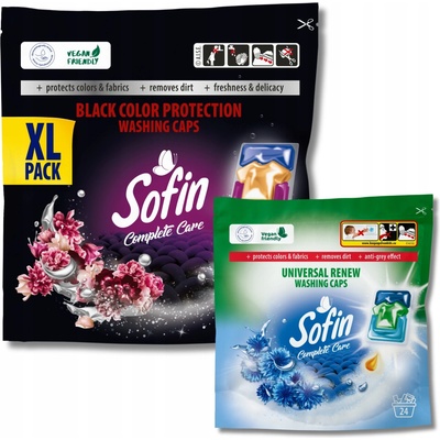 Sofin Kapsle na praní tmavých a světlých tkanin Black + White 2 x 33 PD